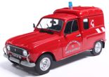 1:18 Solido - 1976 Renault 4LF4 Pompiers Red