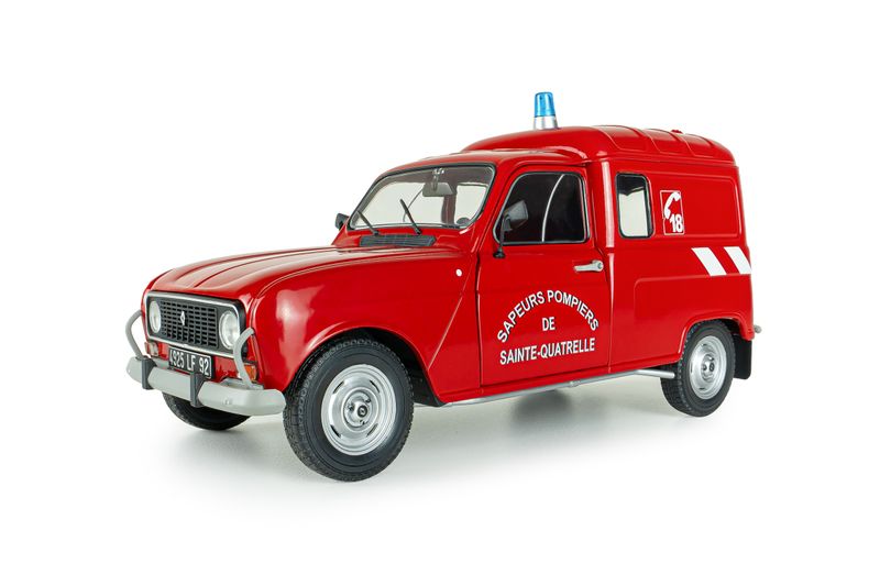 1:18 Solido - 1976 Renault 4LF4 Pompiers Red 1:18 Solido - 1976 Renault 4LF4 Pompiers Red