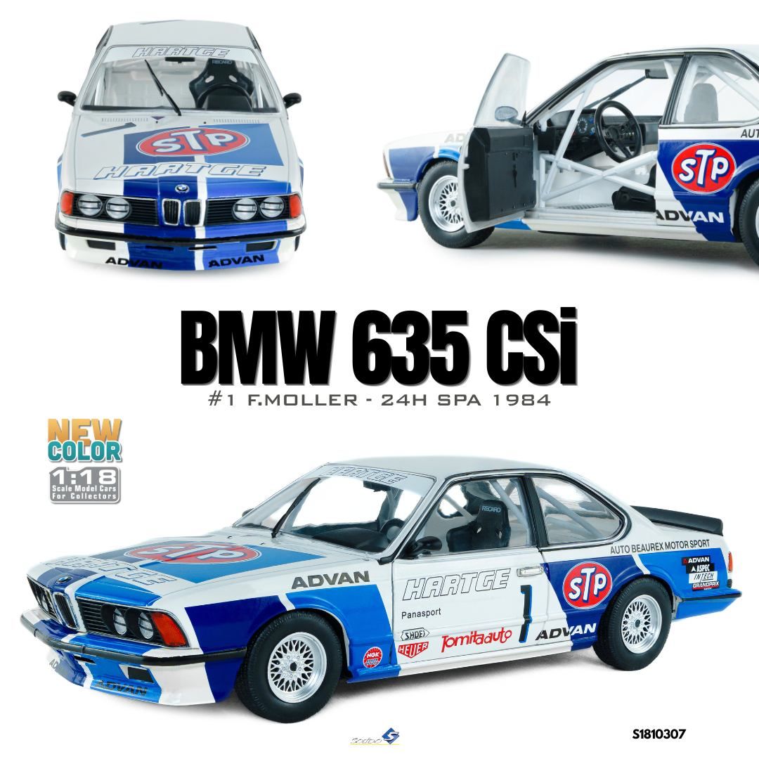 1:18 Solido - BMW 635 CSi #1 24H Spa 1984 F. Moller 1:18 Solido - BMW 635 CSi #1 24H Spa 1984 F. Moller