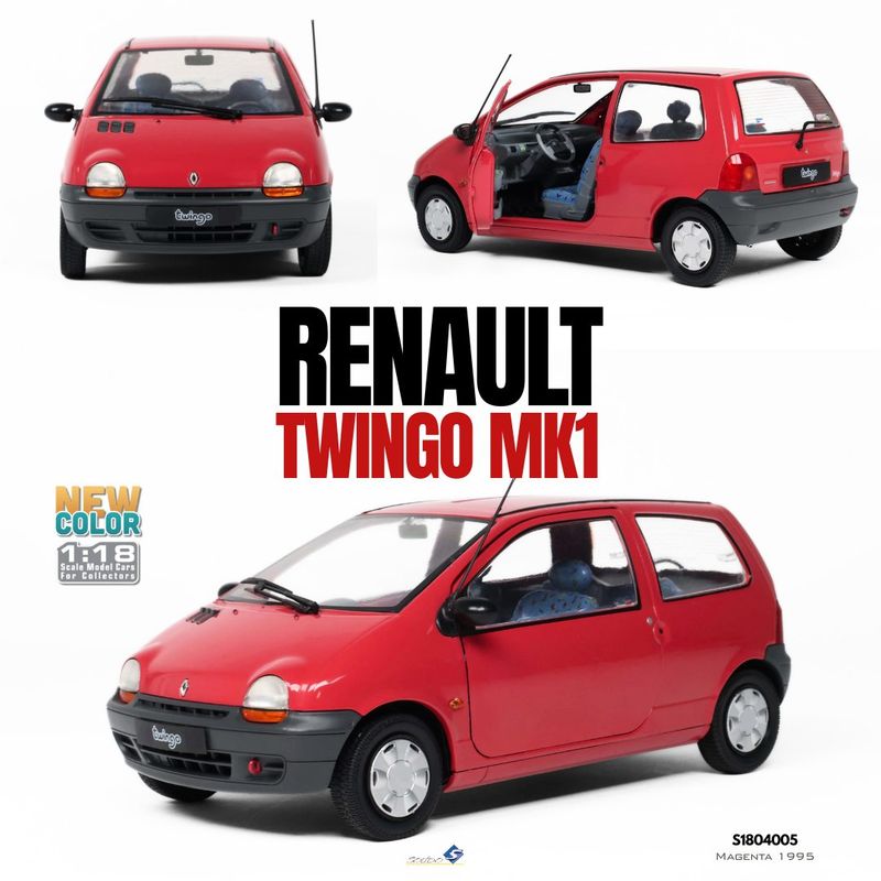1:18 Solido - 1995 Renault Twingo MK1 Magenta