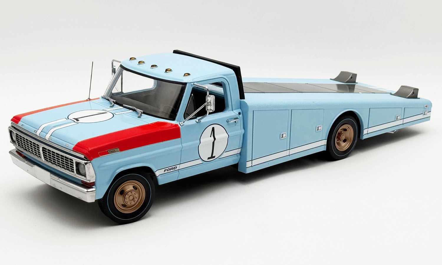 1:18 ACME - 1970 Ford F-350 Ramp Truck - #1 1966 Le Mans 1:18 ACME - 1970 Ford F-350 Ramp Truck - #1 1966 Le Mans