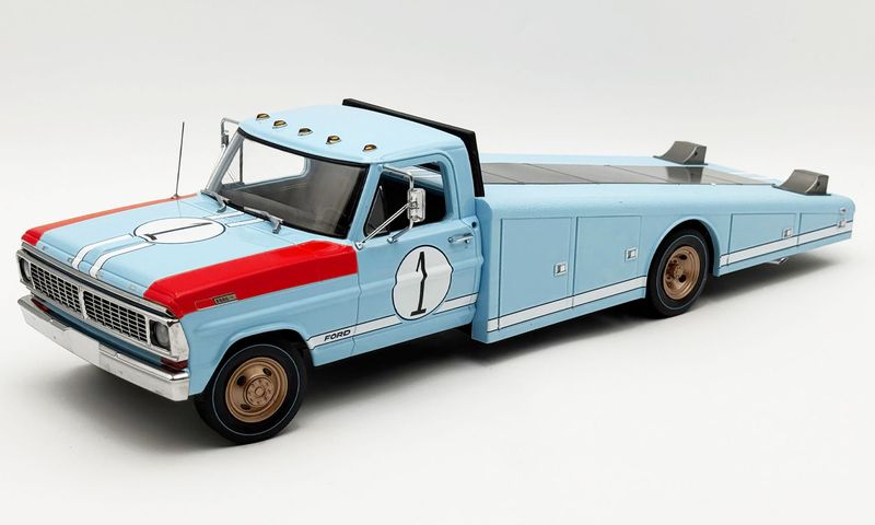 1:18 ACME - 1970 Ford F-350 Ramp Truck - #1 1966 Le Mans 1:18 ACME - 1970 Ford F-350 Ramp Truck - #1 1966 Le Mans