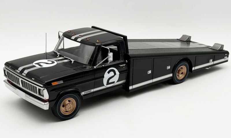 1:18 ACME - 1970 Ford F-350 Ramp Truck - #2 1966 Le Mans 1:18 ACME - 1970 Ford F-350 Ramp Truck - #2 1966 Le Mans