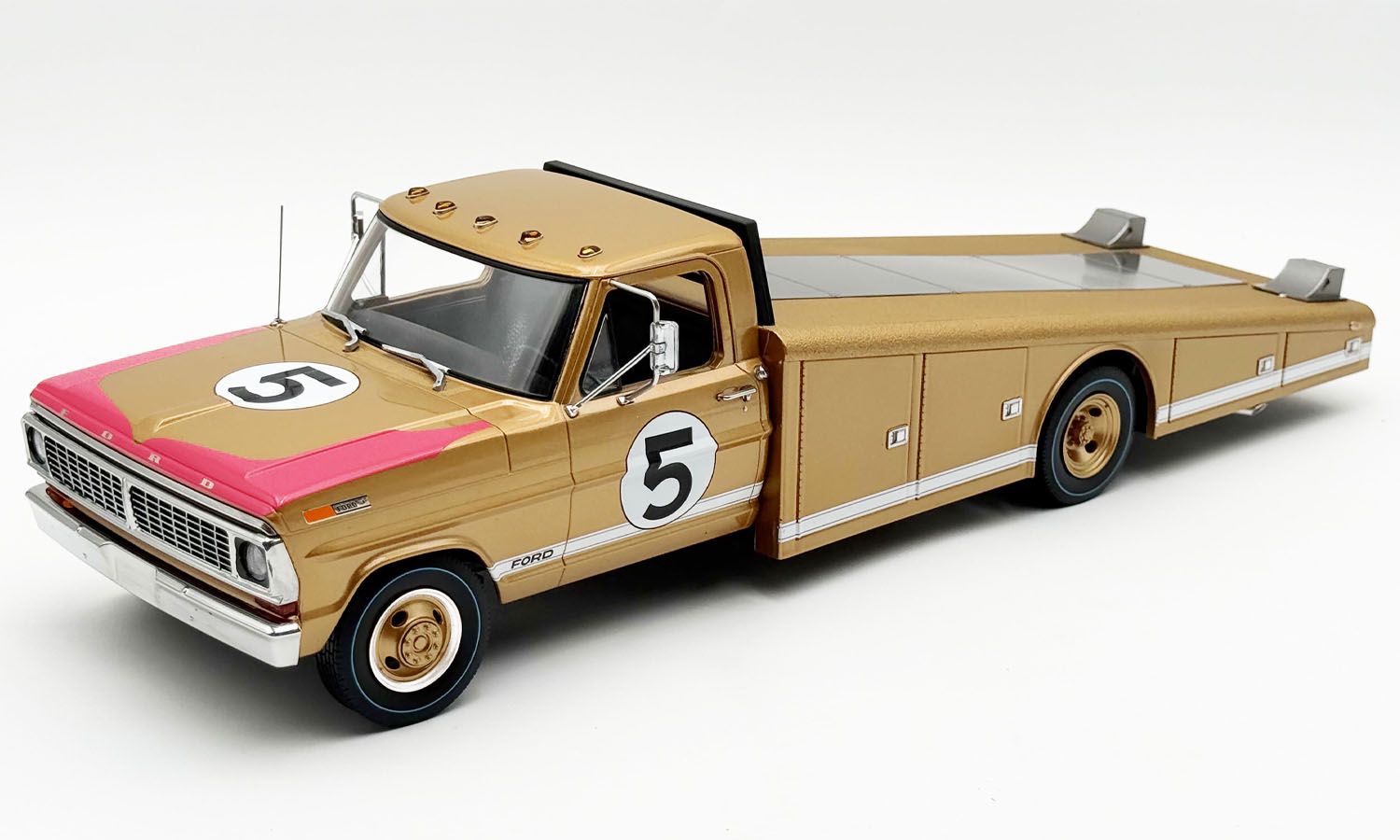 1:18 ACME - 1970 Ford F-350 Ramp Truck - #5 1966 Le Mans 1:18 ACME - 1970 Ford F-350 Ramp Truck - #5 1966 Le Mans