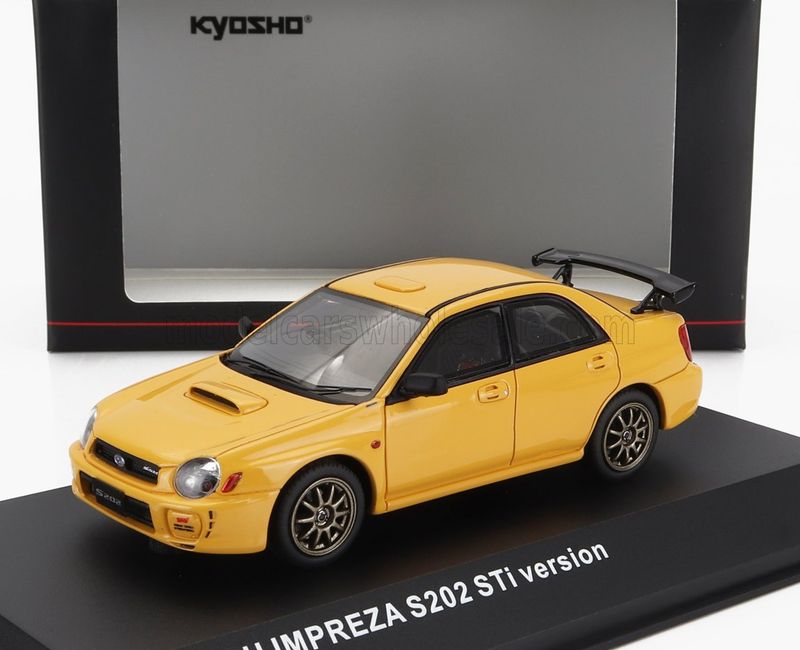 1:43 Kyosho - 2002 Subaru Impreza S202 Yellow