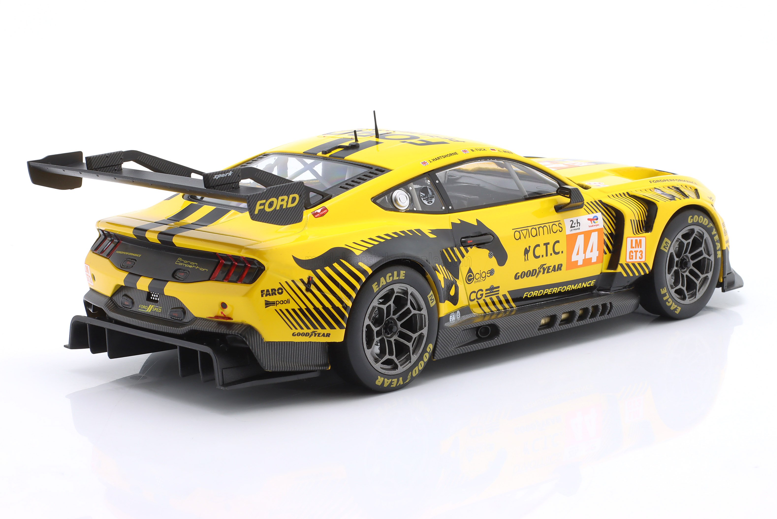 1:18 Ixo - Ford Mustang GT3 Coyote 5.4L V8 Team Proton Competition #44 24h Le Mans 2024 C. Mies - B. Tuck - J. Hartshorne
