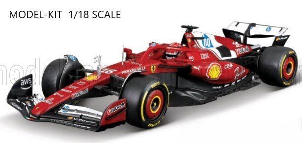 1:18 Bburago - Ferrari F1 SF-25 Team Scuderia Ferrari HP SF-25 #16 Season 2025 C. Leclerc *Bausatz*