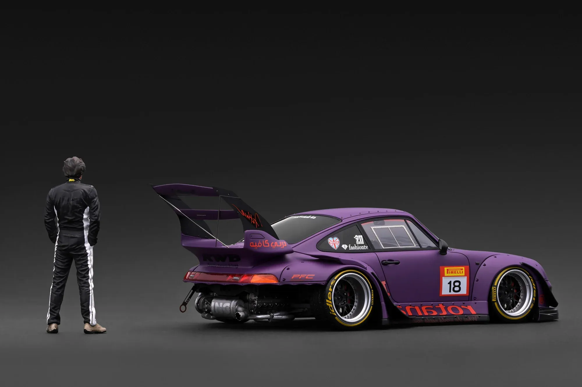 1:18 Ignition - RWB 993 with Mr. Nakai, matte purple