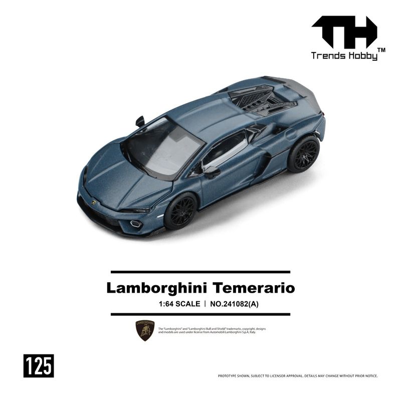 1:64 Trends Hobby - Lamborghini Temerario, matte blue