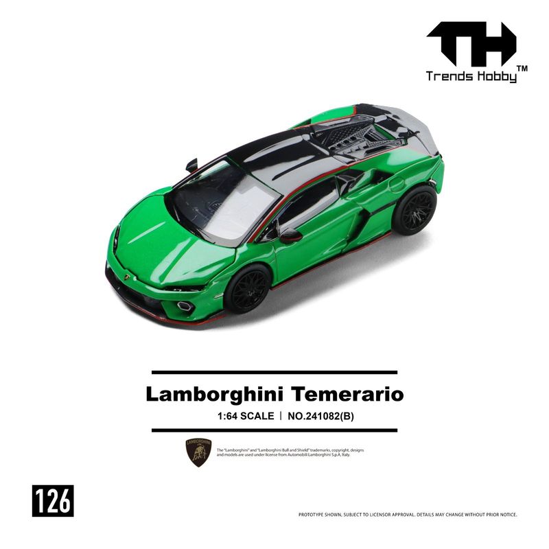 1:64 Trends Hobby - Lamborghini Temerario, green