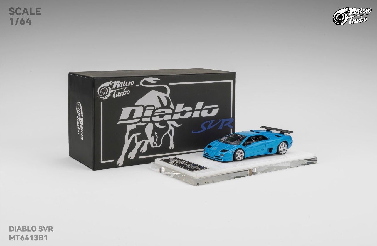 1:64 Microturbo - Custom Diablo SVR, metallic blue