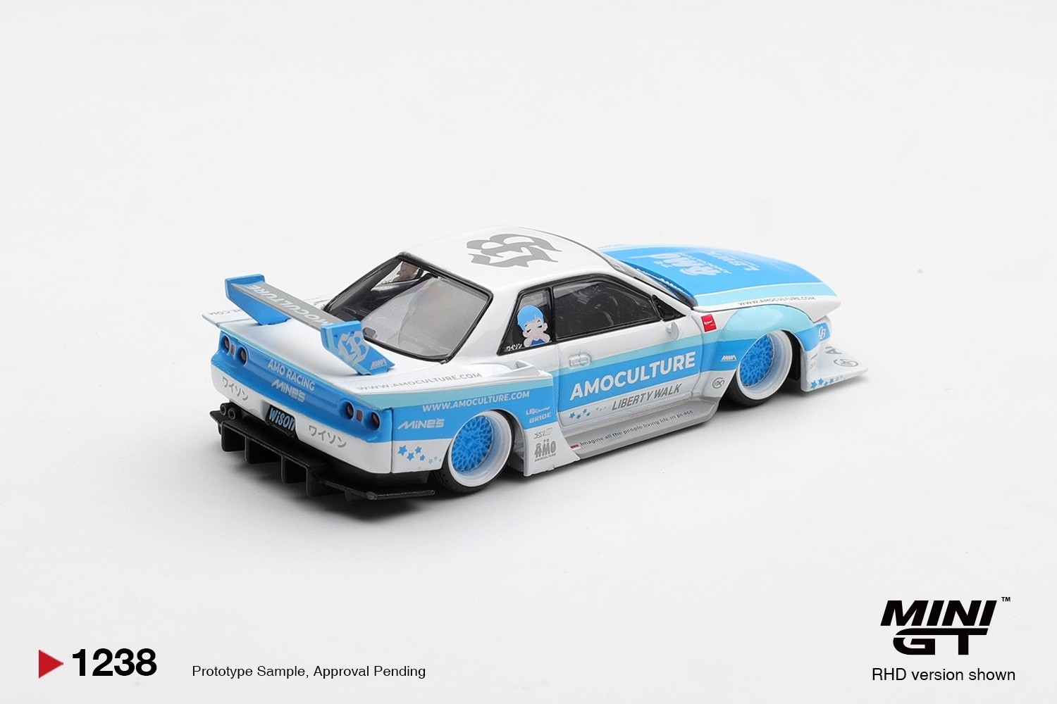 1:64 Mini GT - 2026 Nissan Skyline GTR (R32) LBWK Kaido Works Amoculture *Blister packaging*