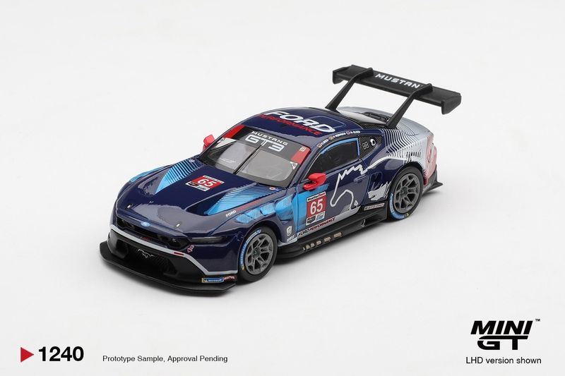 1:64 Mini GT - 2025 Ford Mustang GT3 #65 Ford Multimatic Motorsports Daytona 24 hrs Winner *Blister packaging*
