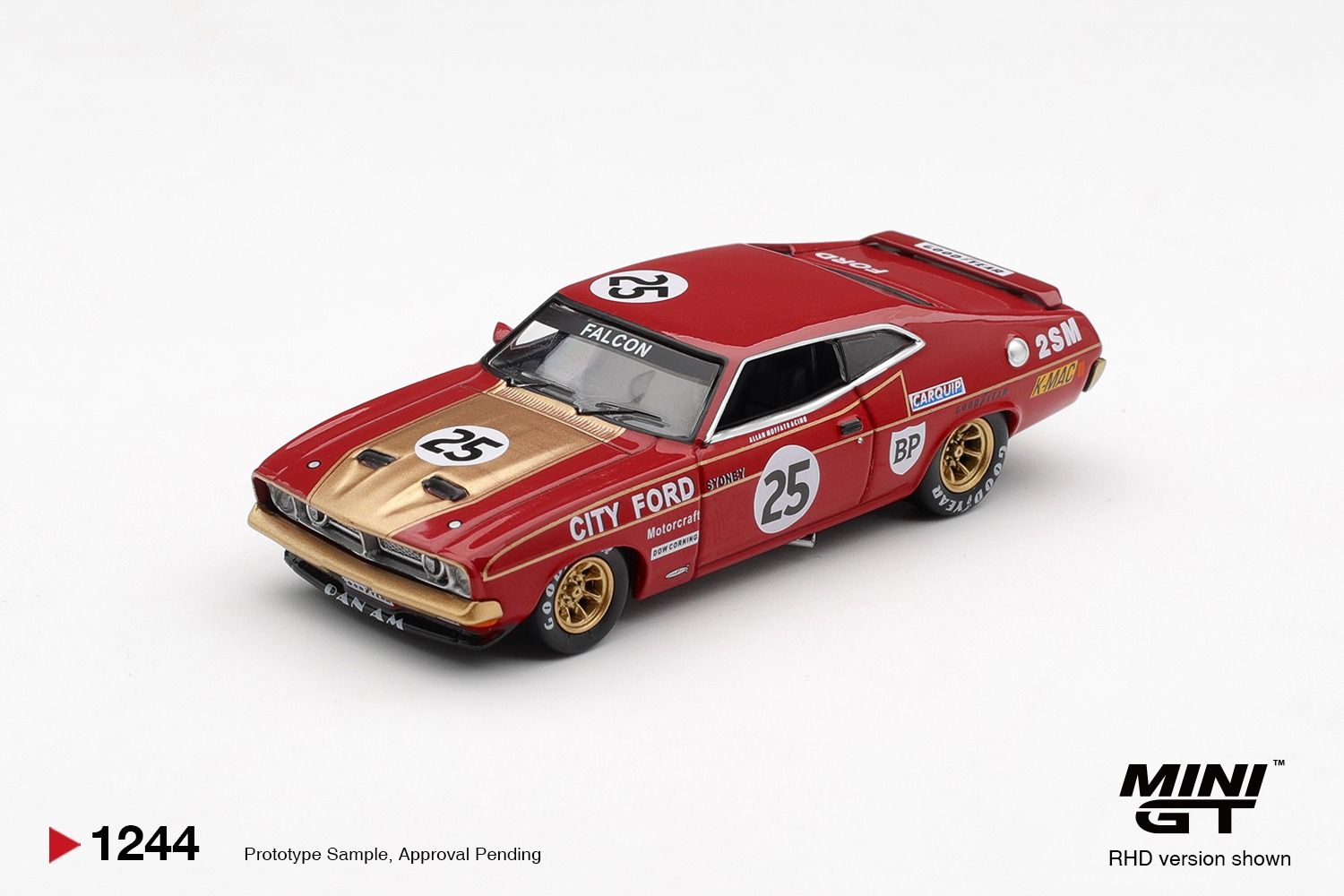 1:64 Mini GT - 1975 Ford Falcon (XB) GT #25 Bathurst 1000, red