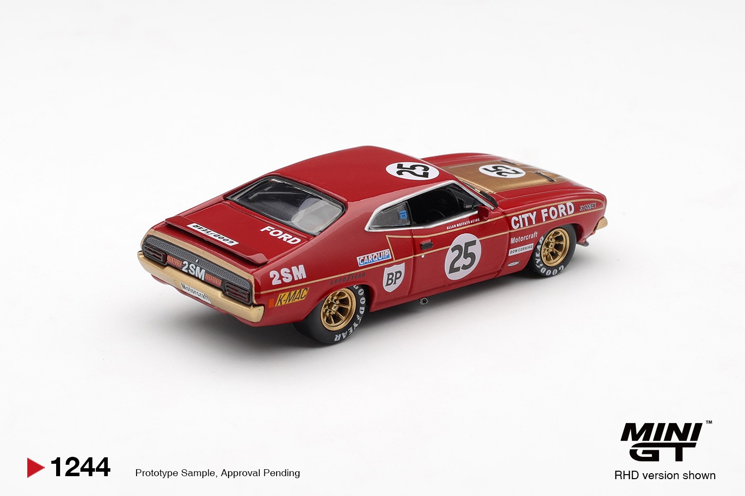 1:64 Mini GT - 1975 Ford Falcon (XB) GT #25 Bathurst 1000, red
