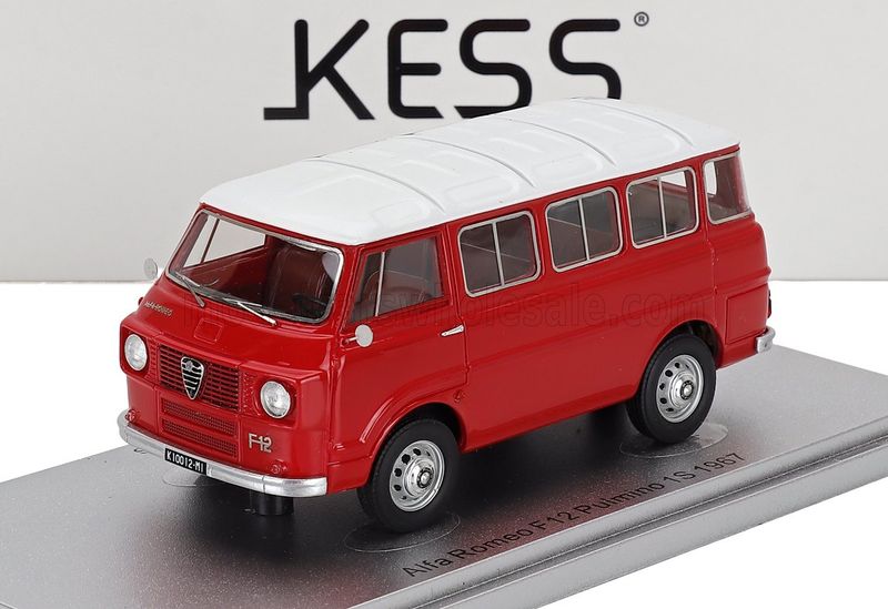 1:43 Kess Model - 1967 Alfa Romeo F-12 Minibus 1-Series Red White