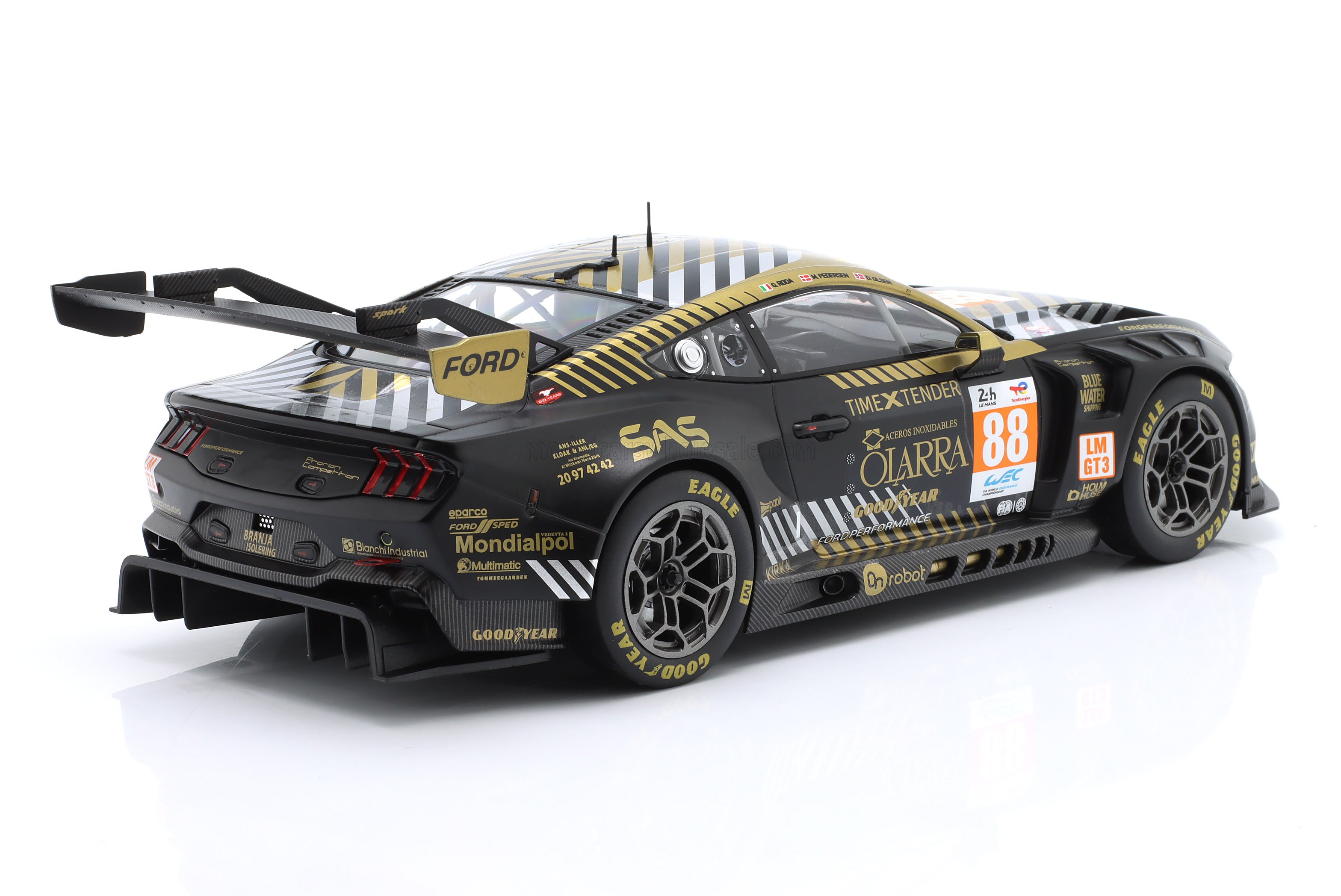 1:18 Ixo - Ford Mustang GT3 5.4L V8 #88 3rd LMGT3 Le Mans 2024 G. Roda - M. O. Pedersen - D. Olsen