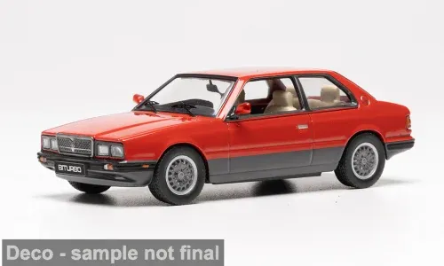 1:43 Ixo - Maserati Biturbo, rot/schwarz, 1982 1:43 Ixo - Maserati Biturbo, rot/schwarz, 1982
