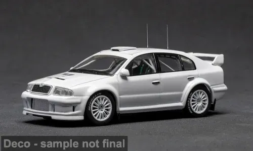 1:43 Ixo - Skoda Octavia WRC, weiss, 2001 1:43 Ixo - Skoda Octavia WRC, weiss, 2001