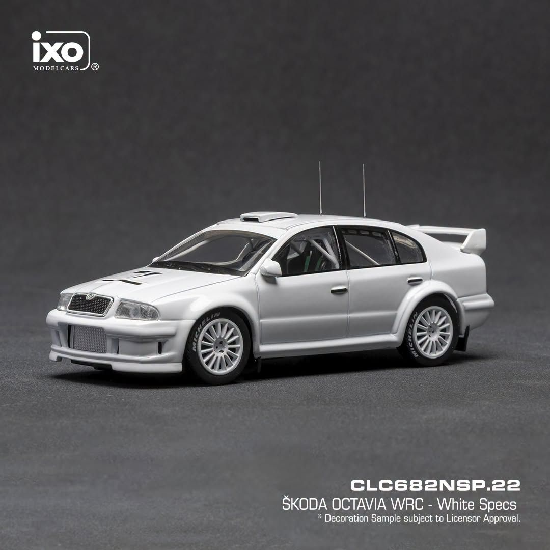 1:43 Ixo - Skoda Octavia WRC, weiss, 2001