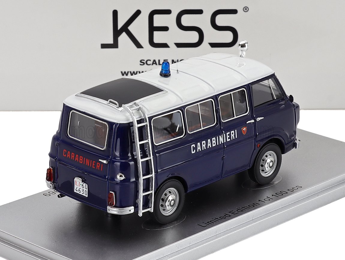 1:43 Kess Model - 1969 Alfa Romeo F-12 Minibus 1-Series Carabinieri Police
