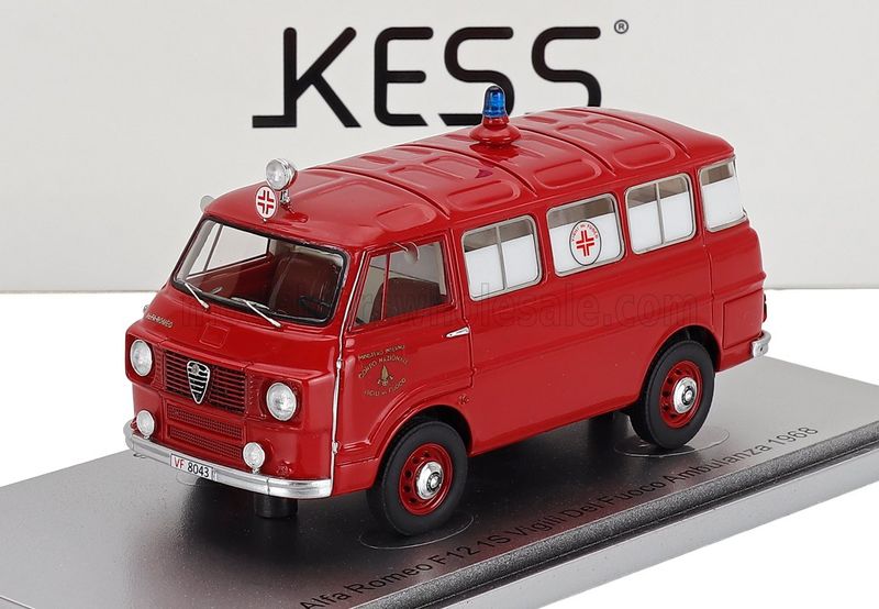 1:43 Kess Model - Alfa Romeo F-12 Vigili del Fuoco Ambulanza Fire Engine Ambulance