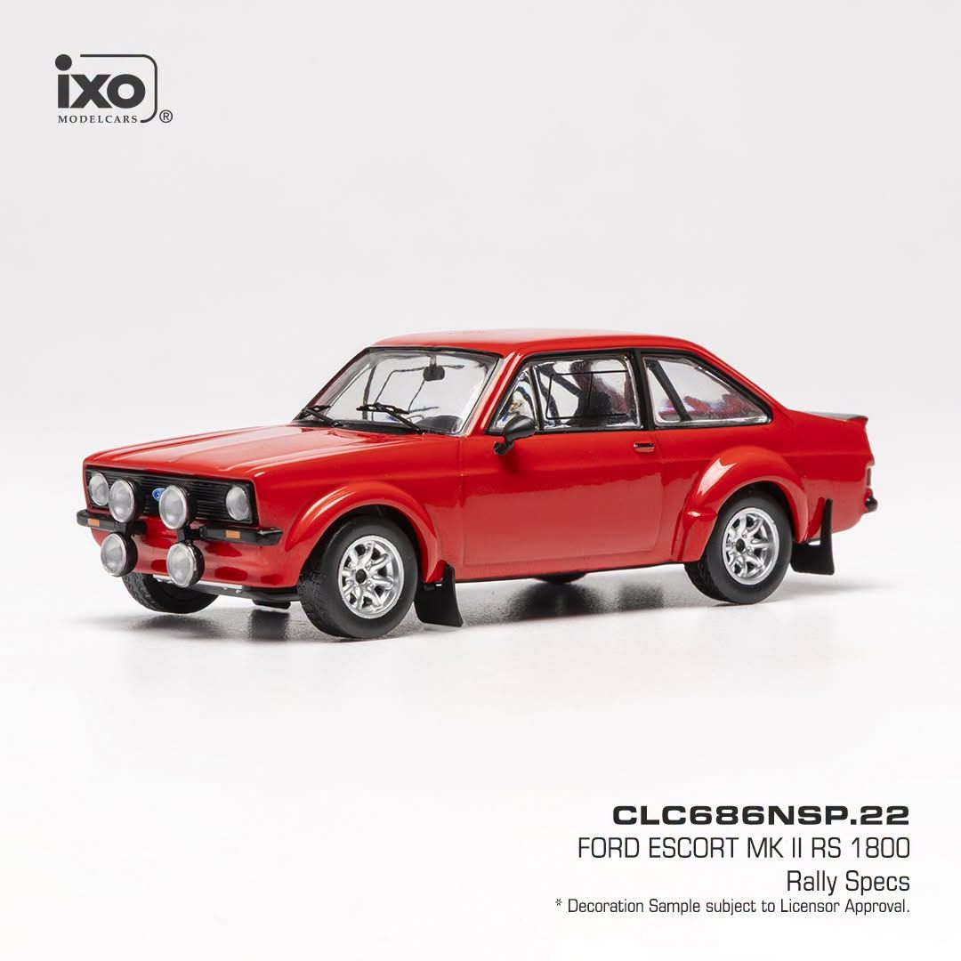 1:43 Ixo - Ford Escort MK II RS 1800, rot, 1980 1:43 Ixo - Ford Escort MK II RS 1800, rot, 1980