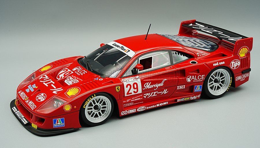 1:12 Tecnomodel - Ferrari F40 LM 3.5L Turbo V8 #29 BPR Suzuka 1996 M. Angelelli - T. Ota