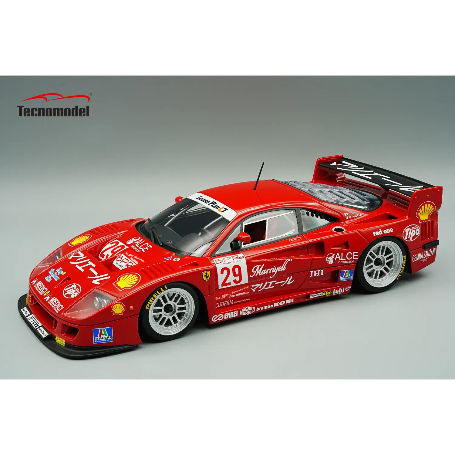 1:12 Tecnomodel - Ferrari F40 LM 3.5L Turbo V8 #29 BPR Suzuka 1996 M. Angelelli - T. Ota