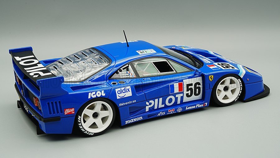 1:12 Tecnomodel - Ferrari F40 LM 3.5L Turbo V8 Team Pilot Pen Racing #56 24h Le Mans 1996 M. Ferté - O. Thévenin - N. Leboissetier