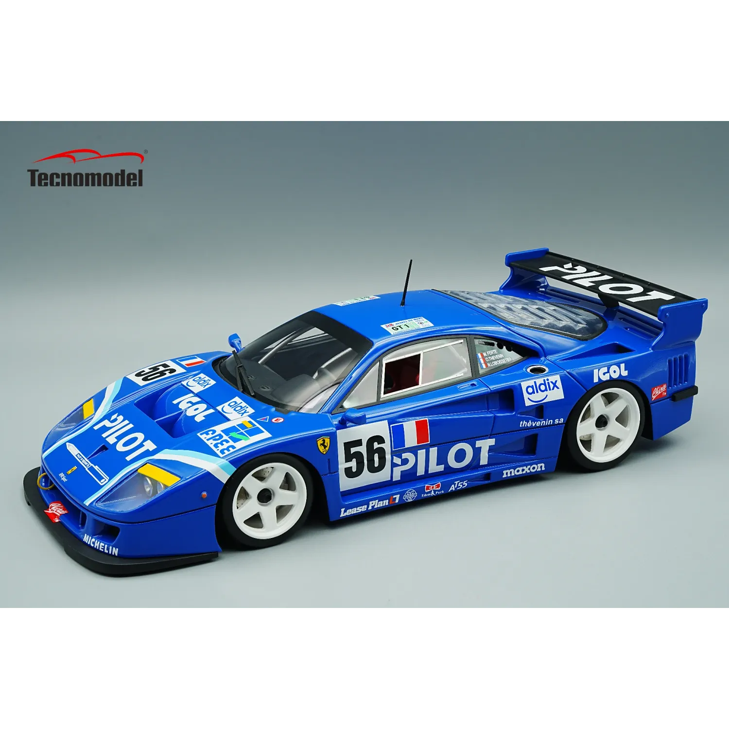 1:12 Tecnomodel - Ferrari F40 LM 3.5L Turbo V8 Team Pilot Pen Racing #56 24h Le Mans 1996 M. Ferté - O. Thévenin - N. Leboissetier 1:12 Tecnomodel - Ferrari F40 LM 3.5L Turbo V8 Team Pilot Pen Racing #56 24h Le Mans 1996 M. Ferté - O. Thévenin - N. Leboissetier