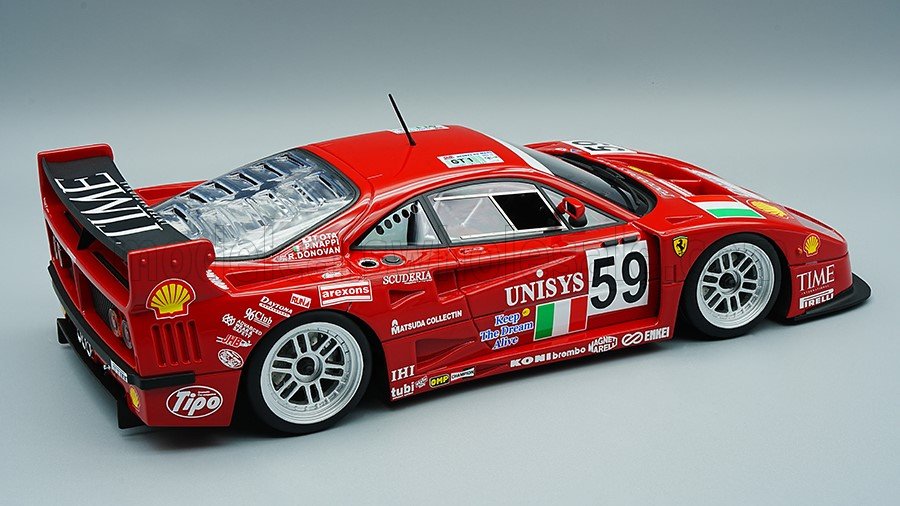 1:12 Tecnomodel - Ferrari F40 LM 3.5L Turbo V8 Team Ennea SRL #59 24h Le Mans 1996 P. Nappi - R. Donovan - T. Ota