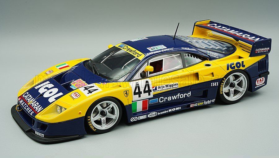 1:12 Tecnomodel - Ferrari F40 LM 3.5L Turbo V8 Team Ennea SRL IGOL #44 24h Le Mans 1996 L. Della Noce - A. Olofsson - C. Rosenblad