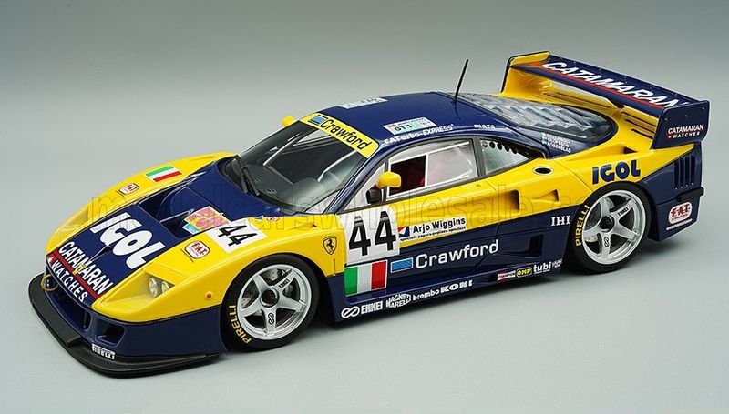 1:12 Tecnomodel - Ferrari F40 LM 3.5L Turbo V8 Team Ennea SRL IGOL #44 24h Le Mans 1996 L. Della Noce - A. Olofsson - C. Rosenblad