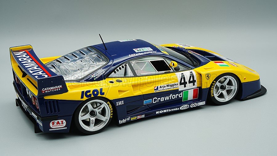 1:12 Tecnomodel - Ferrari F40 LM 3.5L Turbo V8 Team Ennea SRL IGOL #44 24h Le Mans 1996 L. Della Noce - A. Olofsson - C. Rosenblad