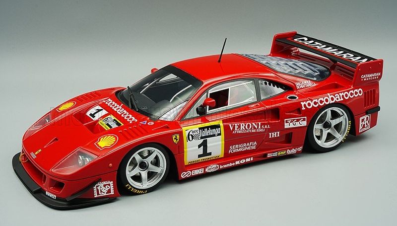 1:12 Tecnomodel - Ferrari F40 LM 3.5L Turbo V8 #1 Winner 6h Vallelunga Gold Cup 1996 D. M. Schiattarella - L. Della Noce