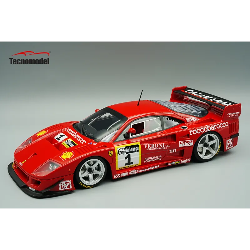 1:12 Tecnomodel - Ferrari F40 LM 3.5L Turbo V8 #1 Winner 6h Vallelunga Gold Cup 1996 D. M. Schiattarella - L. Della Noce