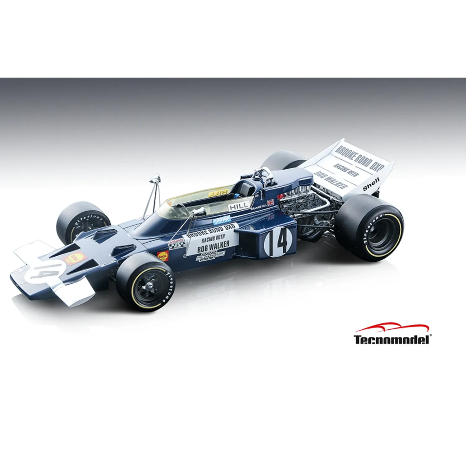 1:12 Tecnomodel - Lotus F1 72 #14 Mexico GP 1970 G. Hill 1:12 Tecnomodel - Lotus F1 72 #14 Mexico GP 1970 G. Hill