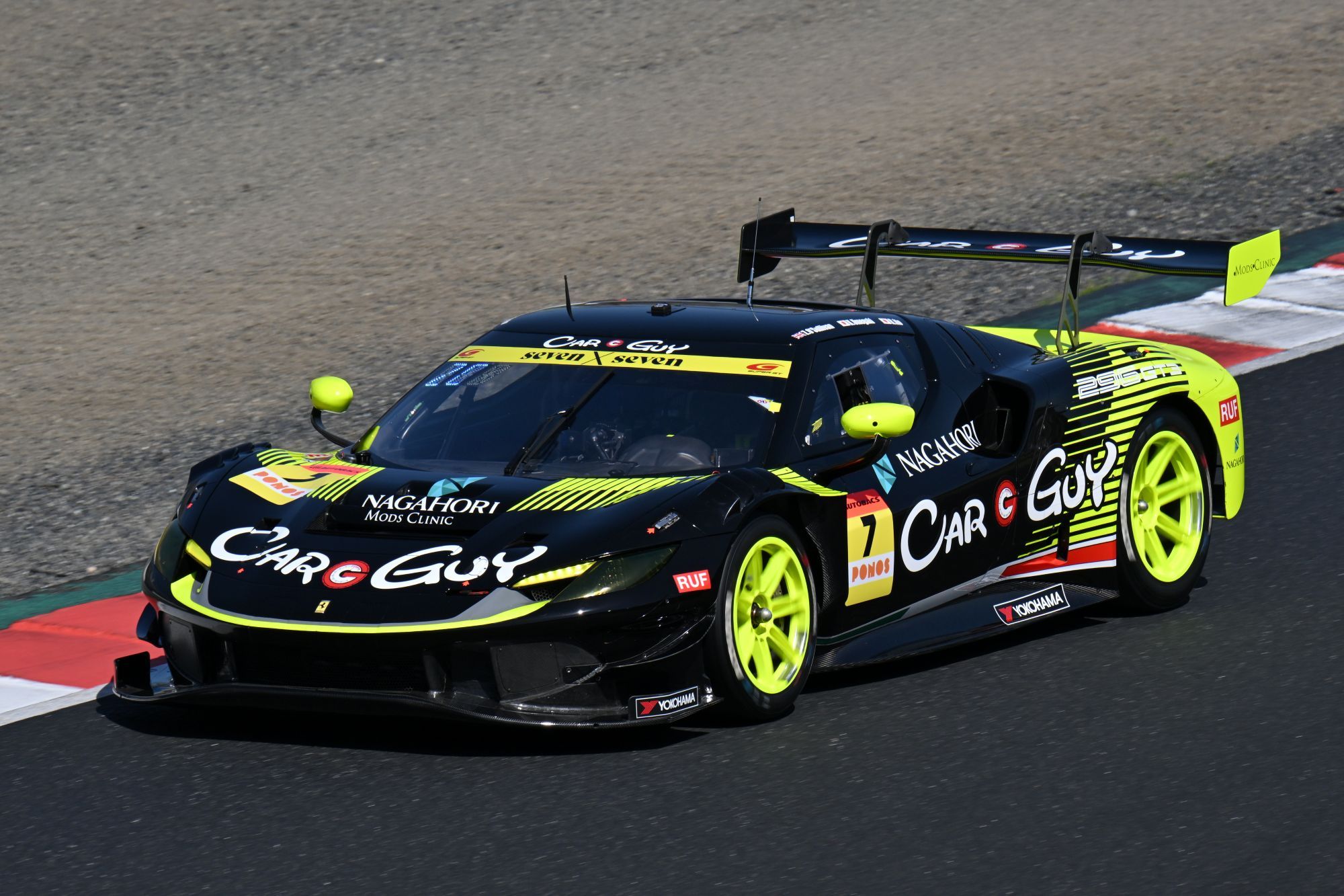 1:43 Looksmart - Carguy Ferrari 296 GT3 Carguy MKS Racing #7 GT300 Super GT 2026 Z. O’Sullivan – K. Umegaki – R. Ito – T. Kimura