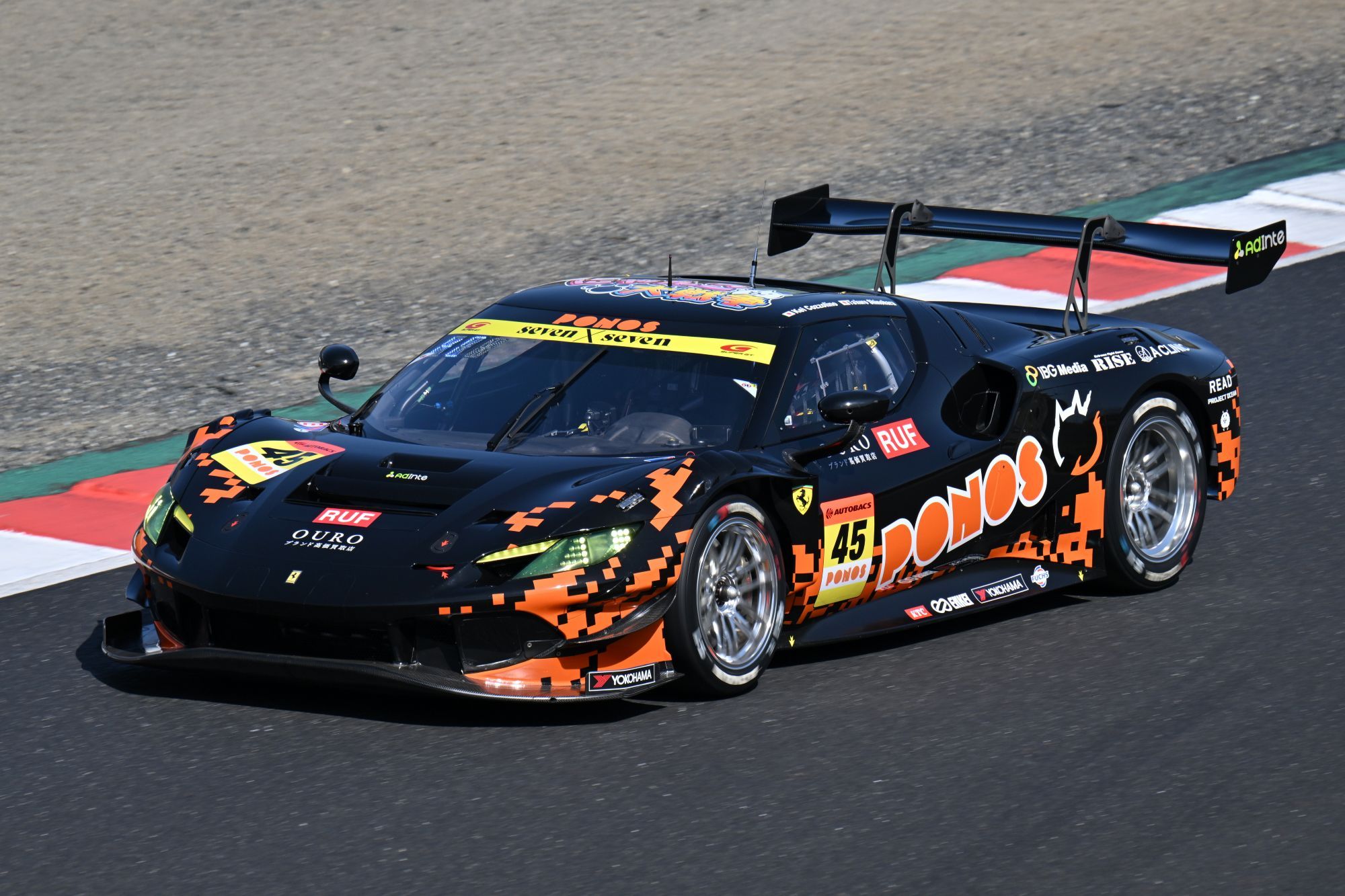 1:43 Looksmart - Carguy Ferrari 296 GT3 Carguy MKS Racing #7 GT300 Super GT 2026 Z. O’Sullivan – K. Umegaki – R. Ito – T. Kimura