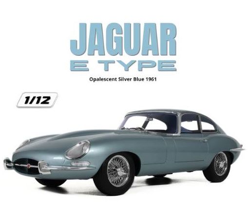 1:12 GT Spirit - 1961 Jaguar E-Type Series 1 Opalescent Silver Blue