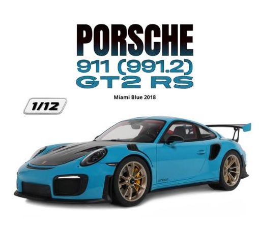 1:12 GT Spirit - 2018 Porsche 911 (991.2) GT2 RS Miami Blue