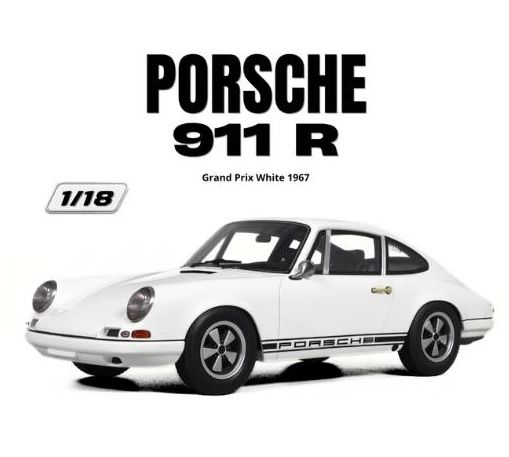 1:18 GT Spirit - 1967 Porsche 911 R Grand Prix White