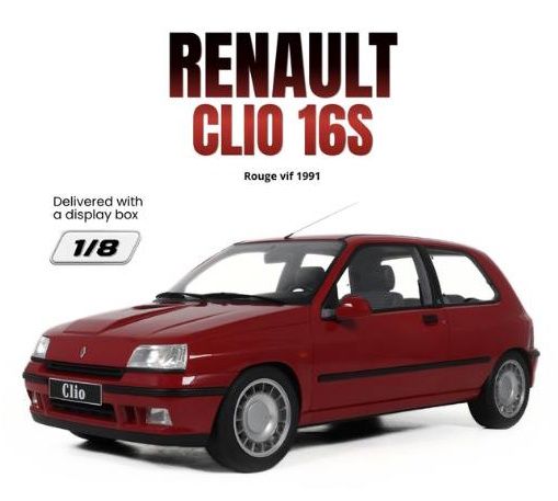1:8 GT Spirit - 1991 Renault Clio 16S Red