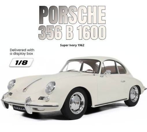 1:8 GT Spirit - 1962 Porsche 356 B 1600 super ivory