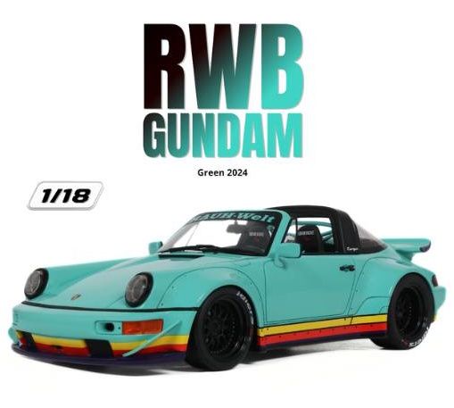 1:18 GT Spirit - 2024 RWB Gundam Green