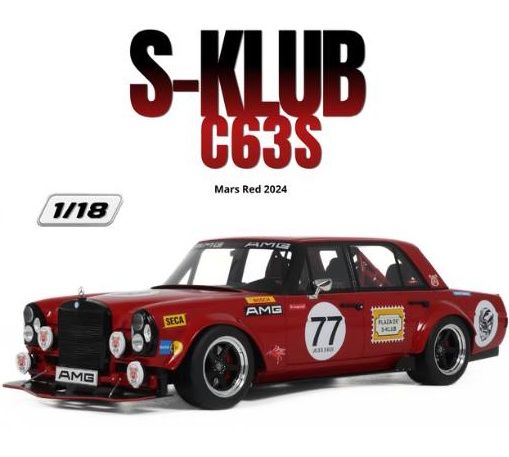 1:18 GT Spirit - 2024 Mercedes S-Klub C63S Mars Red