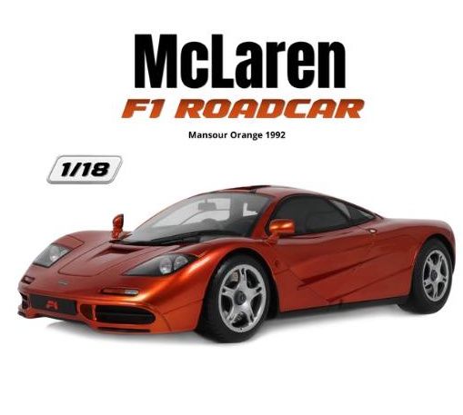 1:18 GT Spirit - 1992 McLaren F1 Roadcar Mansour Orange