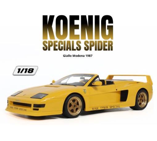 1:18 GT Spirit - 1987 Koenig Specials Ferrari Spider Giallo Modena