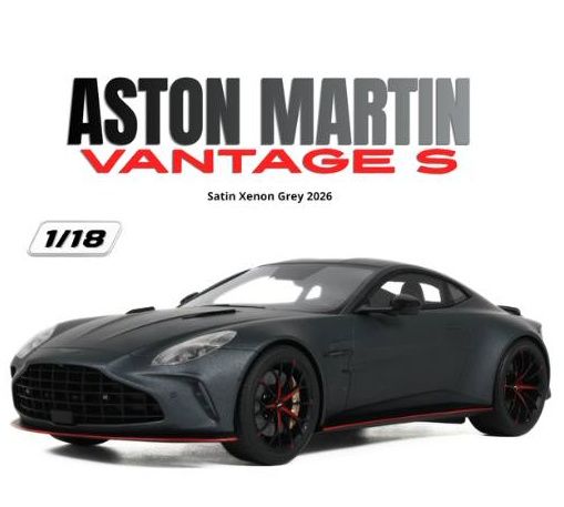 1:18 GT Spirit - 2026 Aston Martin Vantage S Satin Xenon Grey